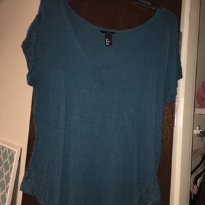 Turquoise Short Sleeve Top